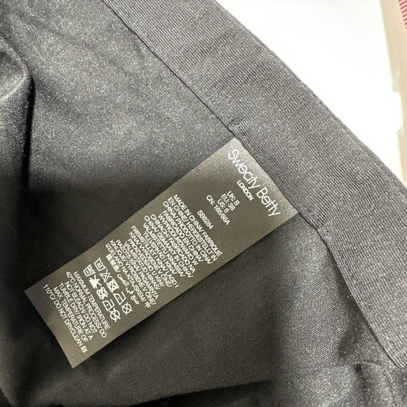 NWT $68 Sweaty Betty [ Small 4-6 ] Long-Sleeve Side-Tie‎ Yoga Top in Black - Picture 5 of 13